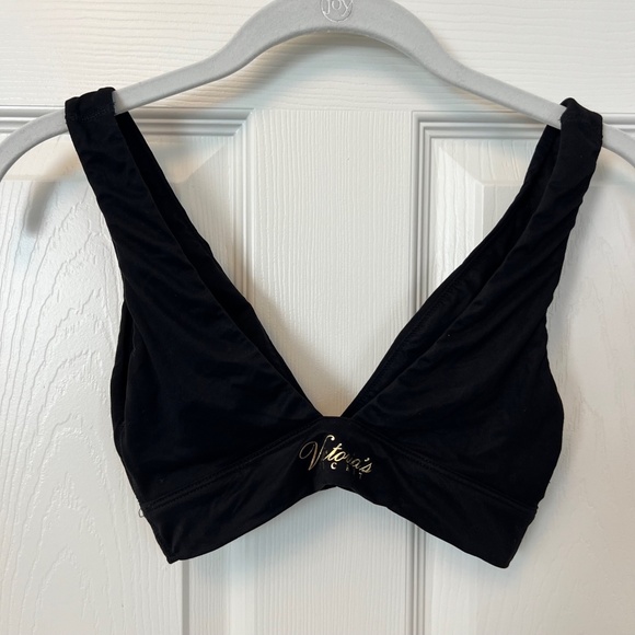 Victorias Secret Black Unlined Soft Wireless Lounge Bra Size XS - Picture 2 of 5